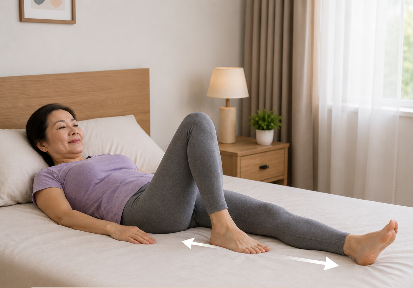 5 bài tập trên giường giúp giảm cứng khớp buổi sáng - Ảnh 2.