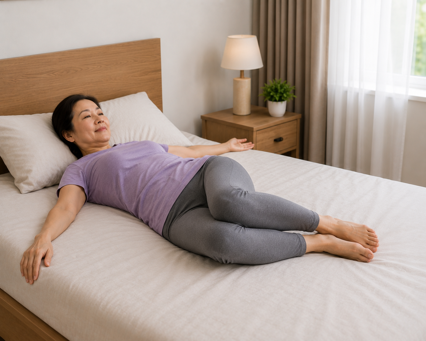 5 bài tập trên giường giúp giảm cứng khớp buổi sáng - Ảnh 4.
