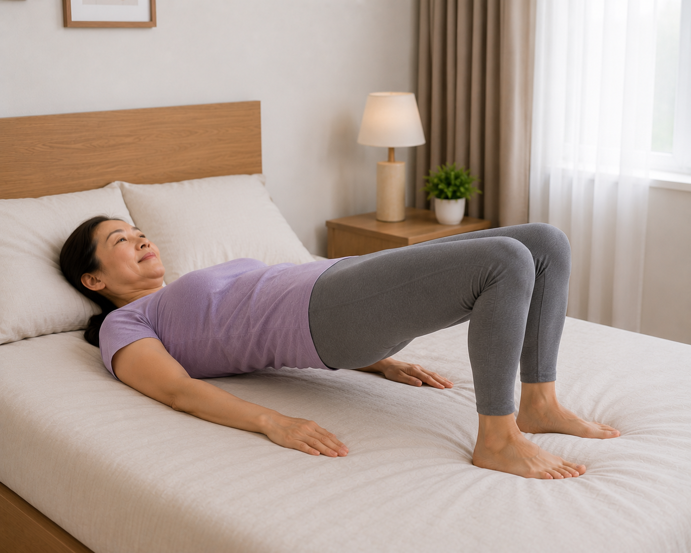 5 bài tập trên giường giúp giảm cứng khớp buổi sáng - Ảnh 5.