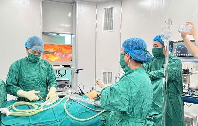 Cứu chữa người phụ nữ 29 tuổi gặp nguy hiểm từ vỡ nang buồng trứng - Ảnh 1.