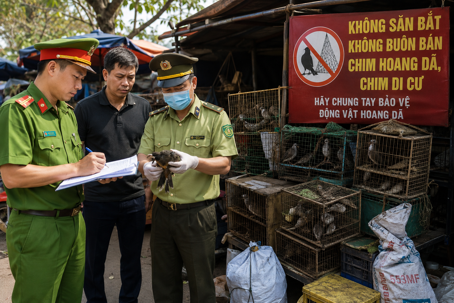 Lâm Đồng Đẩy Mạnh Cuộc Chiến Chống Nạn Săn Bắt Chim Hoang Dã- Ảnh 1.