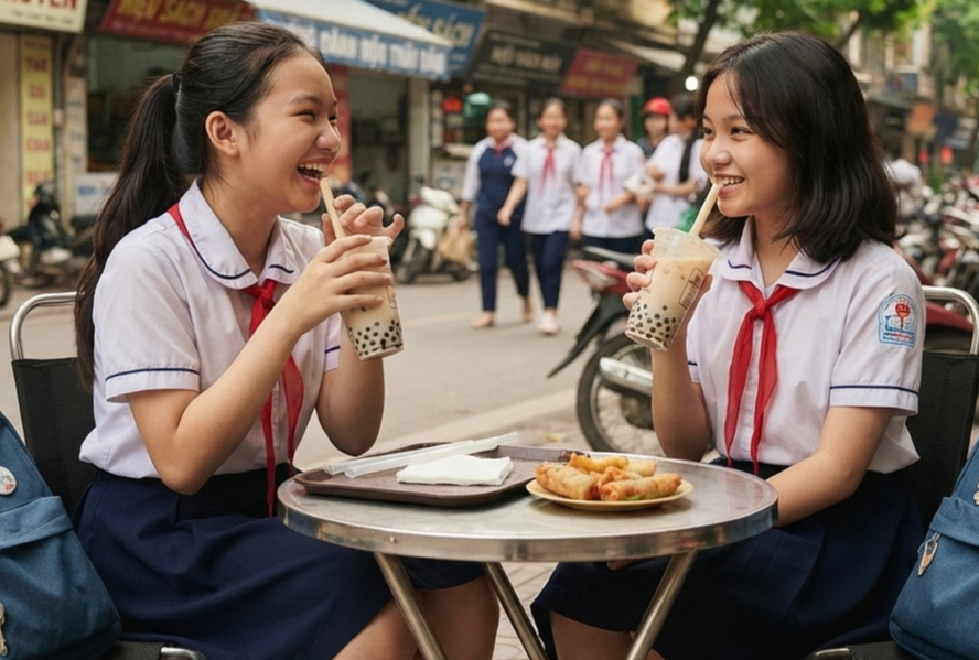 Cảnh báo về việc tiêu thụ đồ uống có đường ở học đường - Ảnh 1.