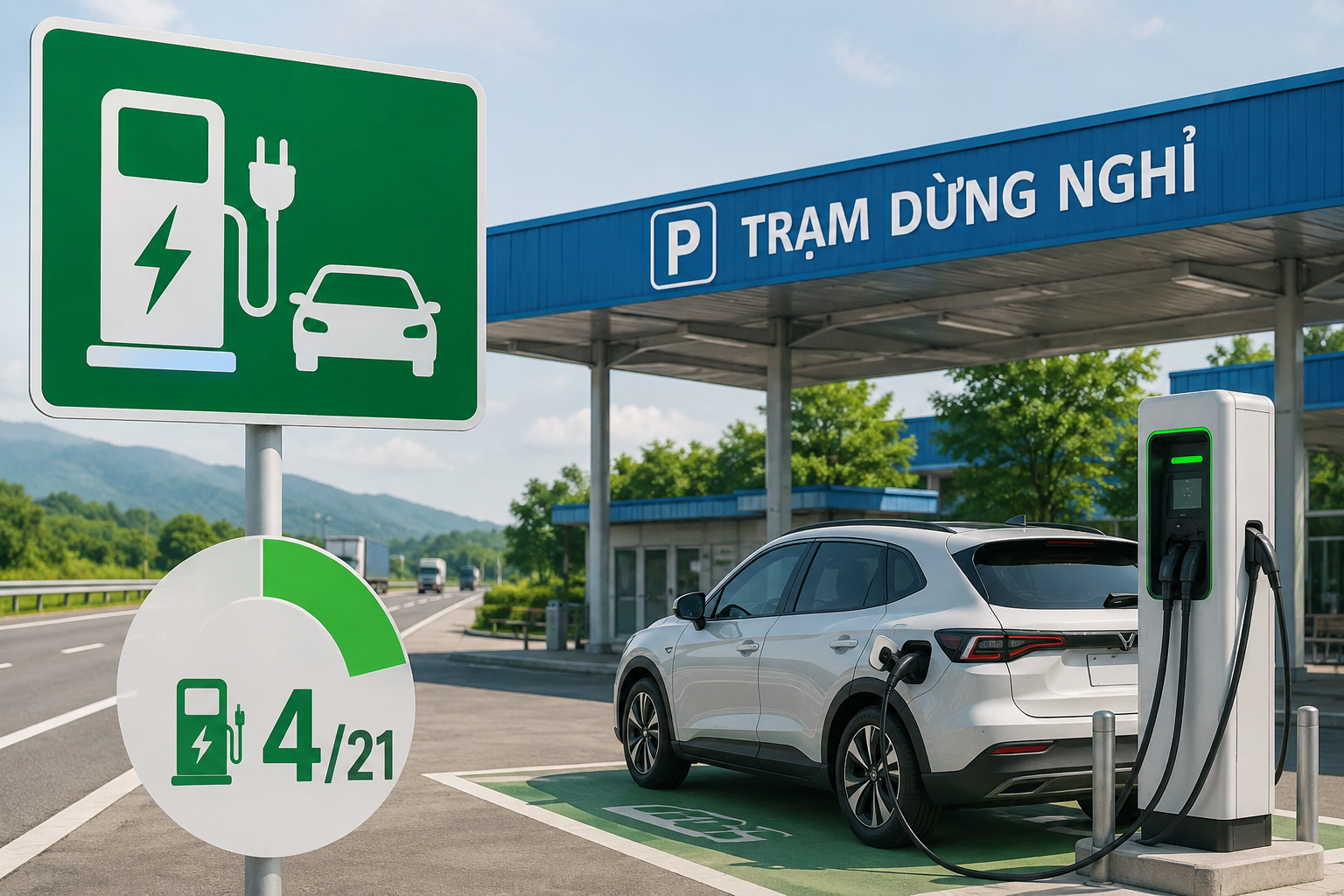 Chỉ 4 Trạm Dừng Nghỉ Trên Cao Tốc Có Hệ Thống Sạc Điện: Thực Trạng Cần Được Khắc Phục