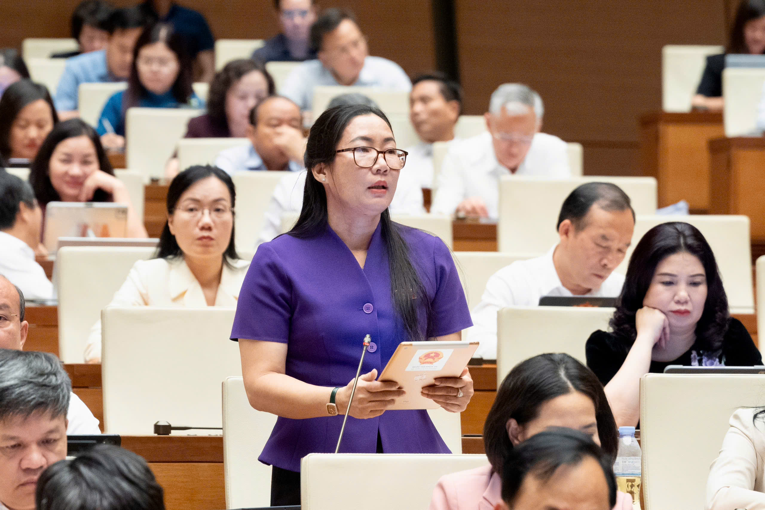 ĐBQH Trần Thị Thu Phước - Đoàn Quảng Ngãi. Ảnh: Media Quốc hội