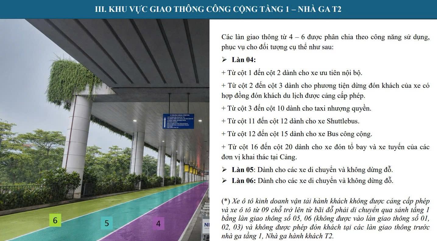 Thay Đổi Quan Trọng Trong Phân Luồng Giao Thông Tại Sân Bay Nội Bài Từ 3/8