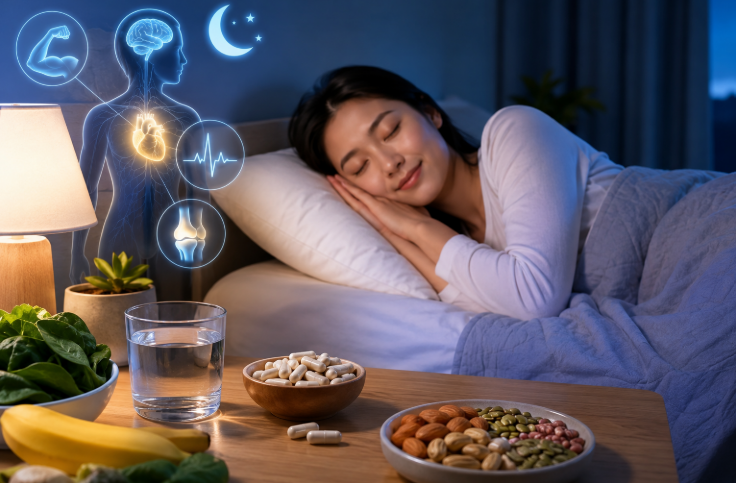 Khám Phá Lợi Ích Bất Ngờ Của Magie Khi Bổ Sung Vào Buổi Tối