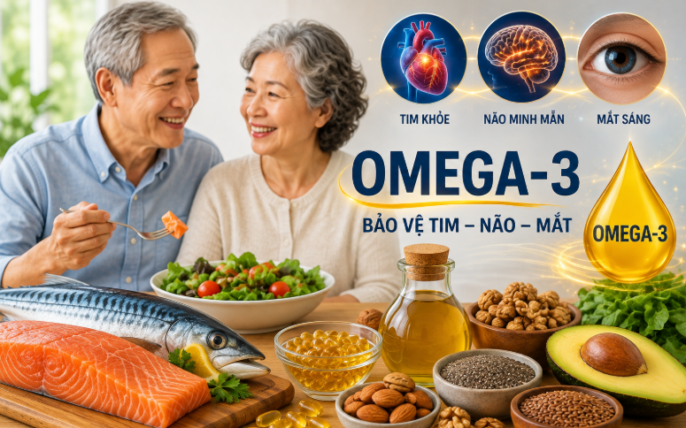 Omega-3 và sức khỏe người già