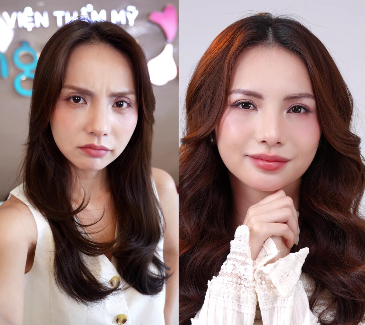 Diễn viên, MC Bùi Linh Chi trẻ hơn sau khi thay đổi một chi tiết trên gương mặt- Ảnh 1.