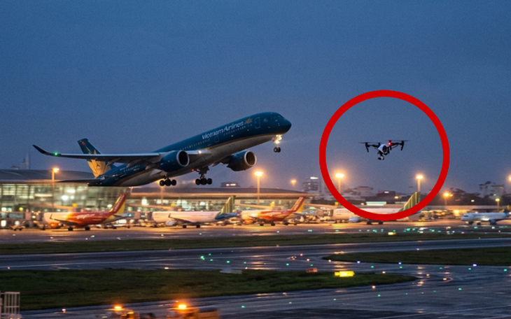 UAV liên tiếp xuất hiện ở sân bay Tân Sơn Nhất, hàng loạt chuyến bay bị ảnh hưởng