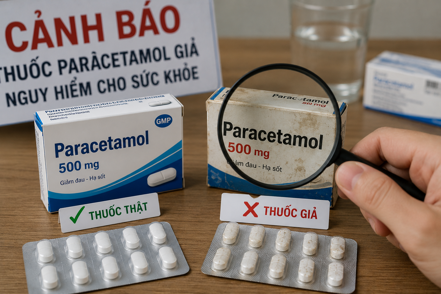 Cách nhận biết thuốc paracetamol thật và giả