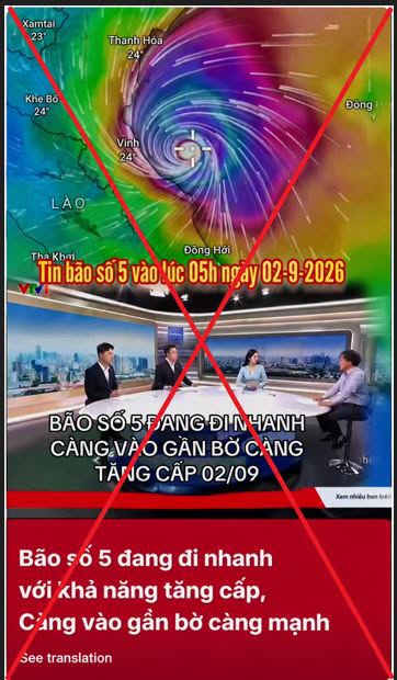 Cảnh báo tin giả về bão số 5- Ảnh 1.