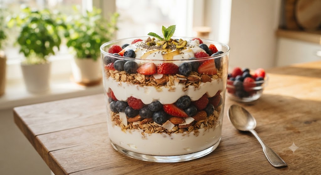 Parfait sữa chua Hy Lạp